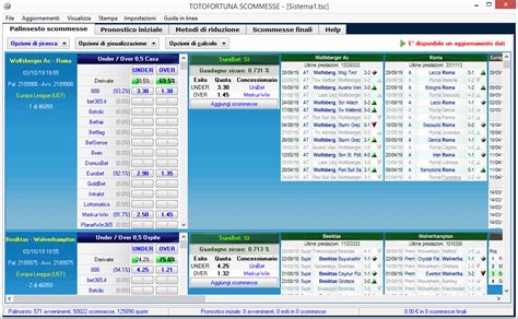 software scommesse calcio